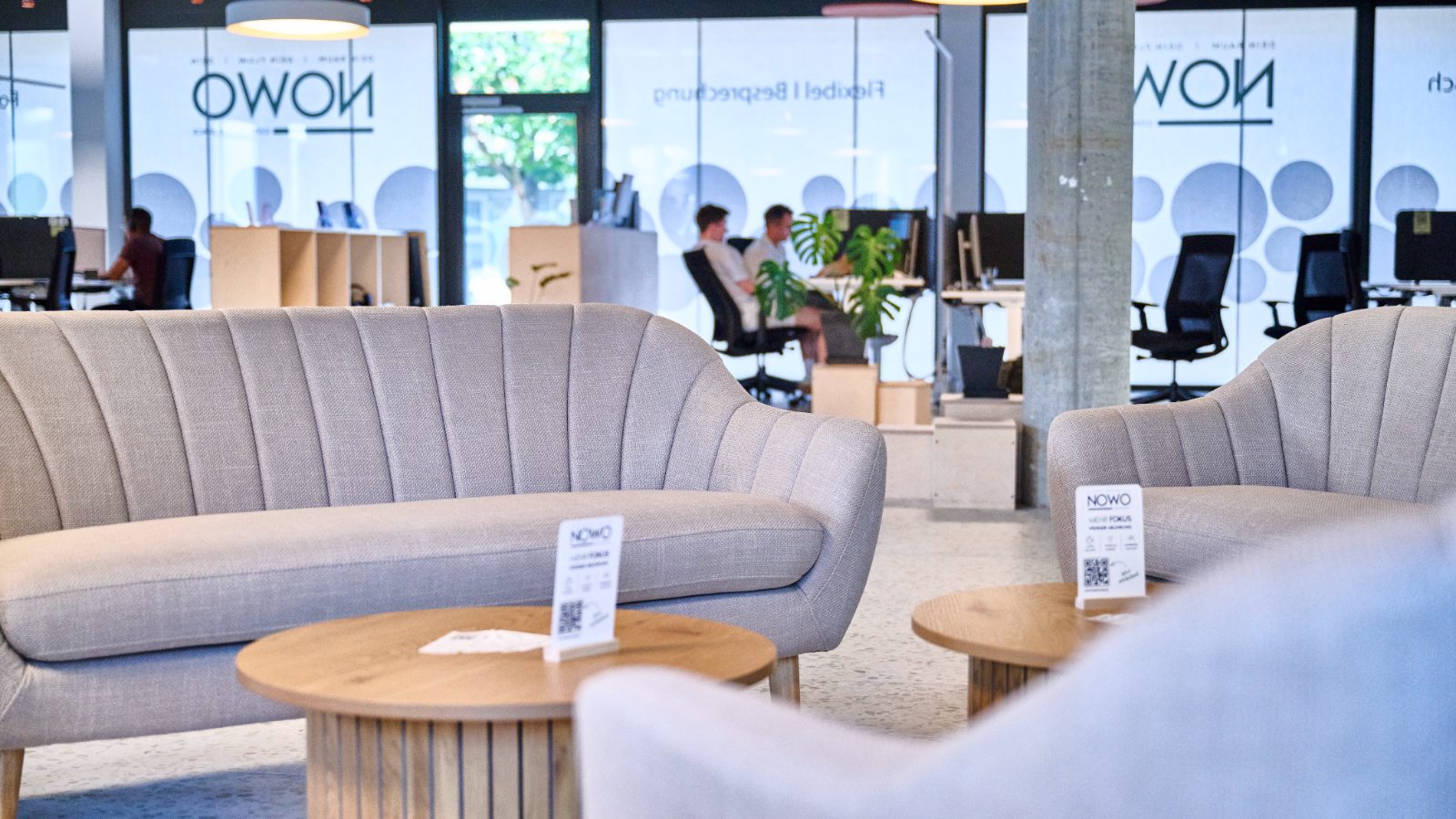 Lounge-Bereich im nowo Coworking Space Widnau